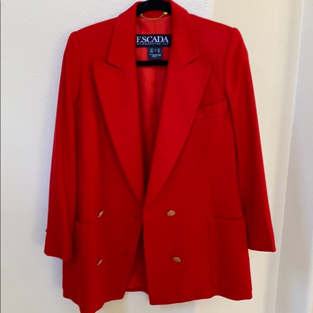 Escada cashmere coat double breasted